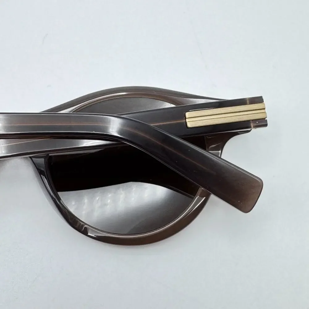 Ermenegildo Zegna Sunglasses EZ0271 48E Shiny Dark Brown Frame Brown Lens 48mm